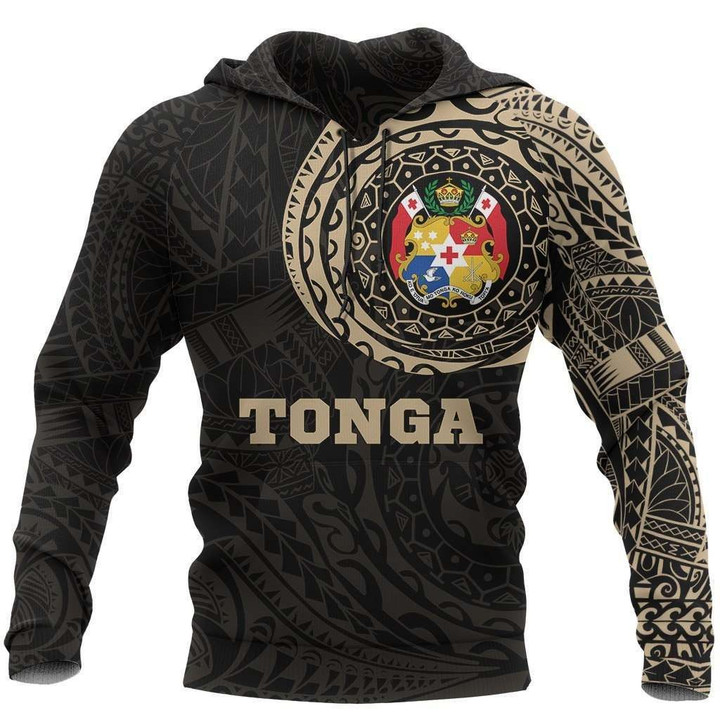Tonga in My Heart Polynesian Tattoo Style Hoodie NNK 1206