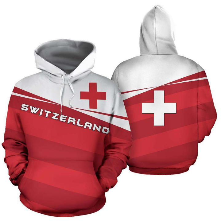 Switzerland Flag Hoodie - Vivian Style J9