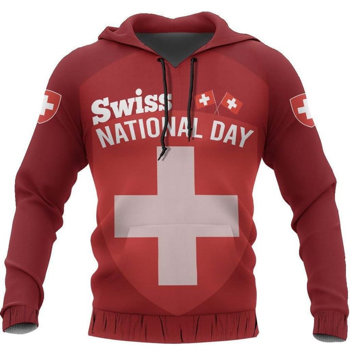 Switzerland - Swiss National Day Hoodie NNK 16
