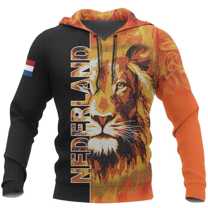 Netherlands Lion Fire Hoodie A6