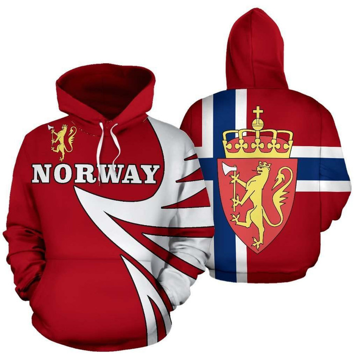 Norway Coat Of Arms Hoodie - Warrior Style J9