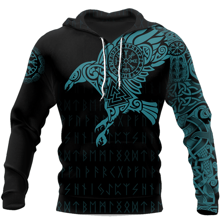Vikings - The Raven of Odin Tattoo Green