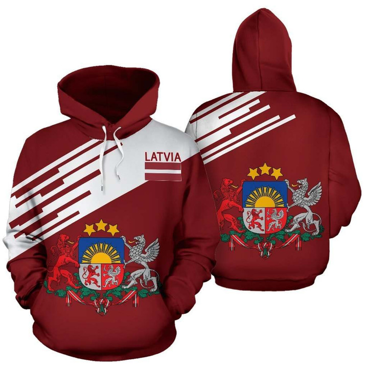 Latvia Hoodie Coat Of Arms