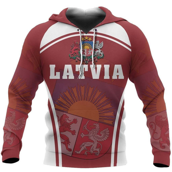 Latvia Hoodie - Sport Style