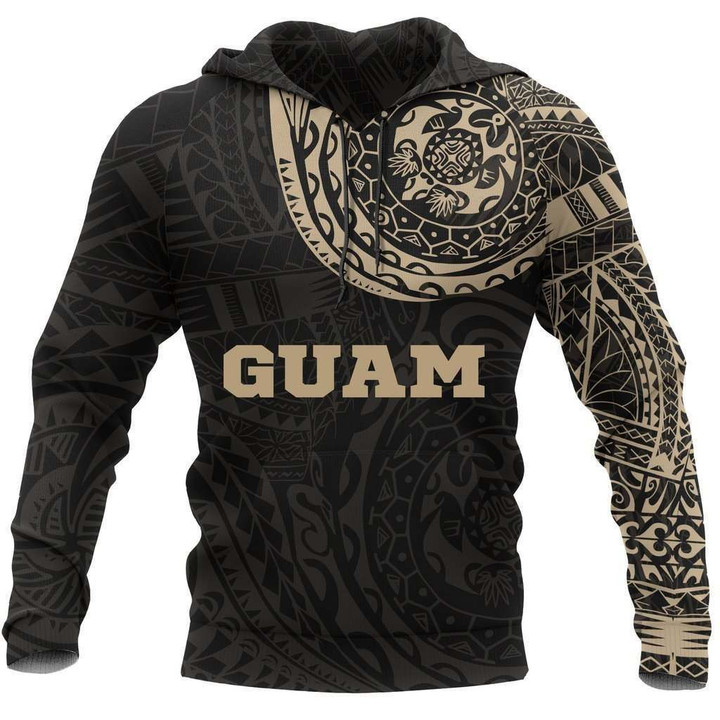 Guam Polynesian Tattoo Style All-Over Hoodie