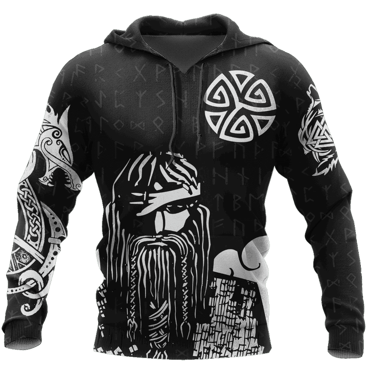 3D All Over Printed Viking Warrior Hoodie