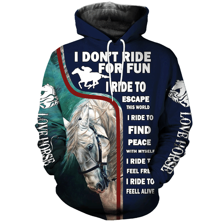 Horse Art 3D All Over Printed Clothes for Men and Women HR2