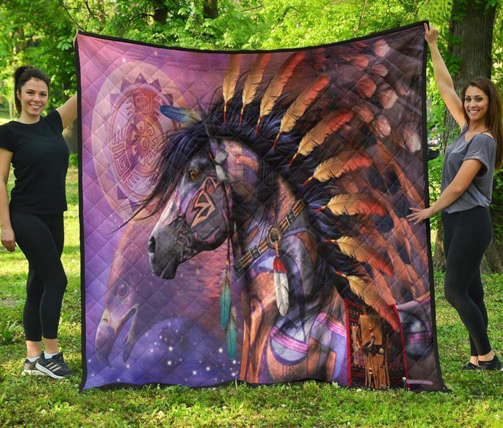 Horses Dreamcatcher Native American Premium Quilt MP575