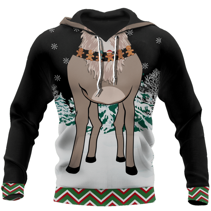 Deer Christmas 3D All Over Printed Shirts for Men and Women JJ01A