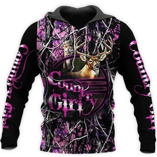 Country Girl Hunting 3D All Over Printed Shirts for Men and WomenTT141008