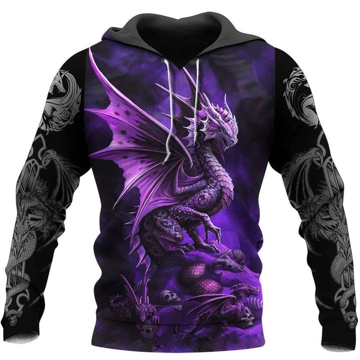 3D All Over Printed Dragon Hoodie NM050939