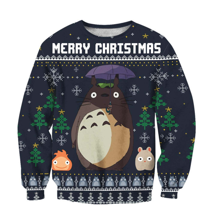 3D Christmas Ugly Totoro HAC33