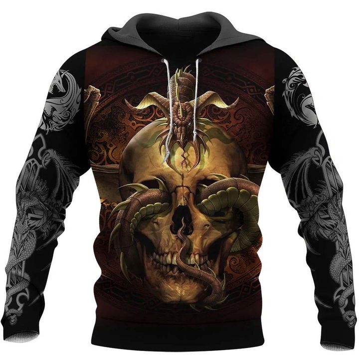 3D All Over Printed Dragon Hoodie NM050942