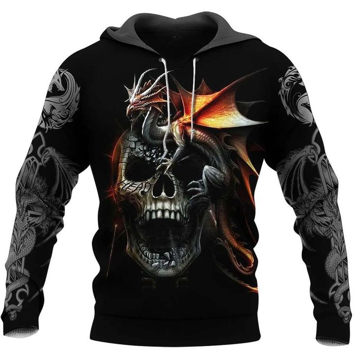 3D All Over Printed Dragon Hoodie NM050941