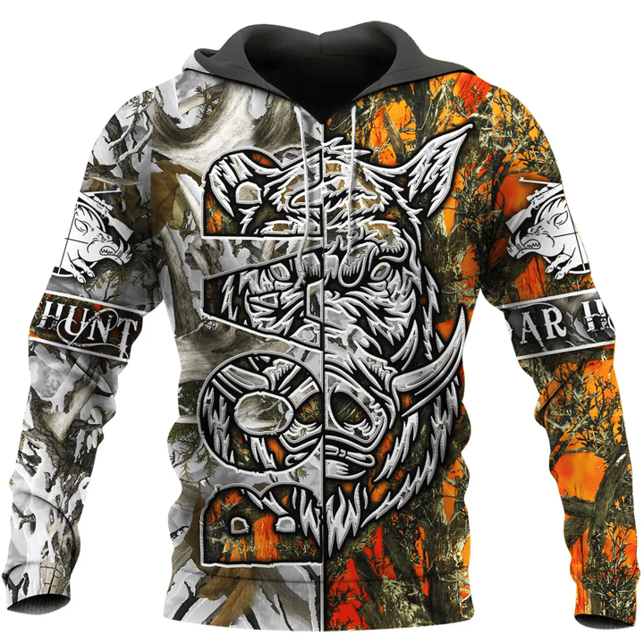 BOAR CAMO HUNTING ART 3D ALL OVER PRINTED SHIRTS PL464
