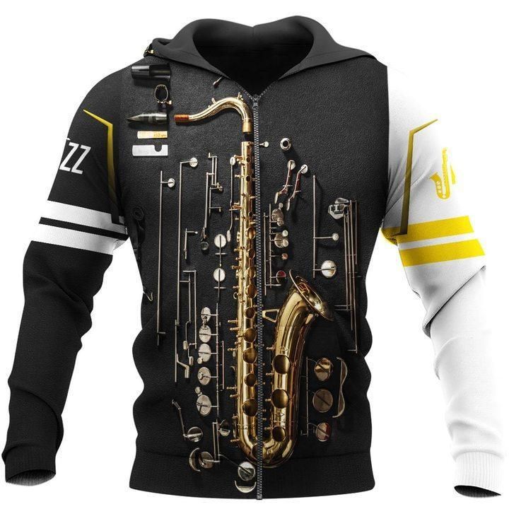 Saxophon music, jazz or blues players music 3d hoodie for men and women HG11214