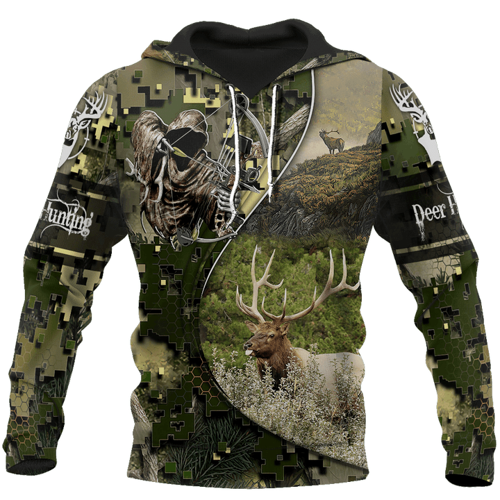 Dear hunting camo 3D all over printed shirts for men and women JJ261201 PL
