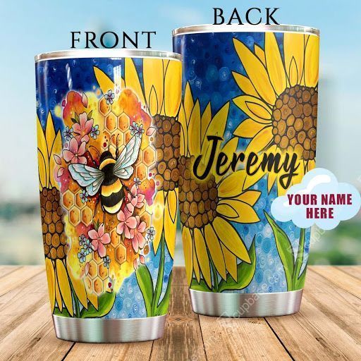 Bee and sunflower Tumbler H26M8