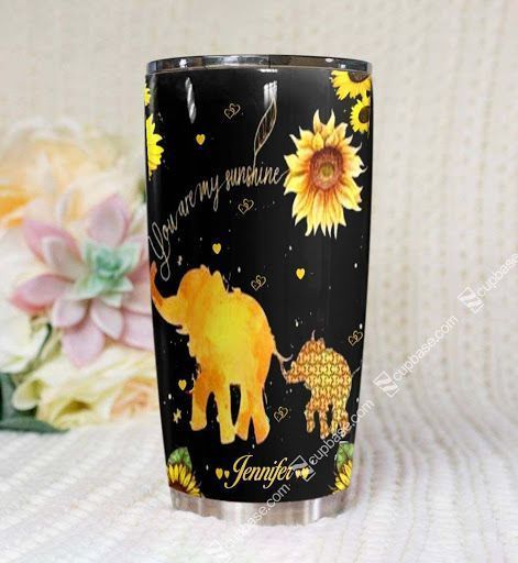 To My Daughter You Are My Sunshine Elephant Ver Personalized Tumbler T69T9
