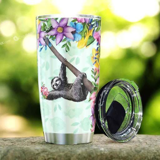 Happy Sloth Stainless Steel Tumbler P98T9