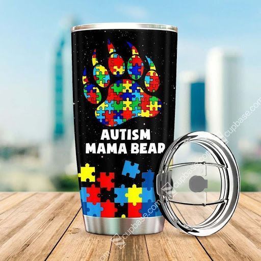 Autism Mama Bear Tumbler V14D3