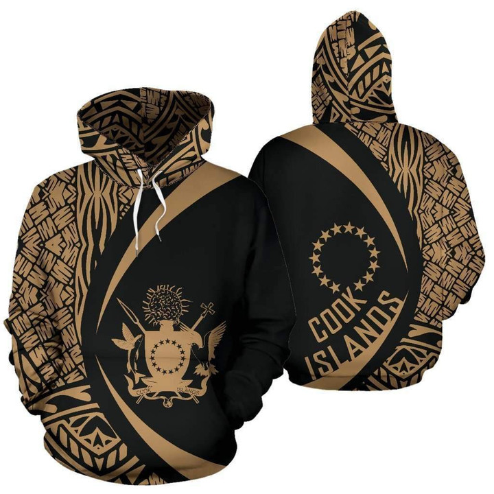 Cook Islands Polynesian Hoodie - Circle Style HC2 - Amaze Style™-Apparel