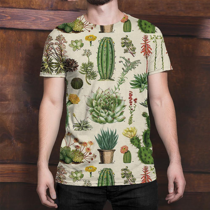 3D All Over Print Cacti Shirt