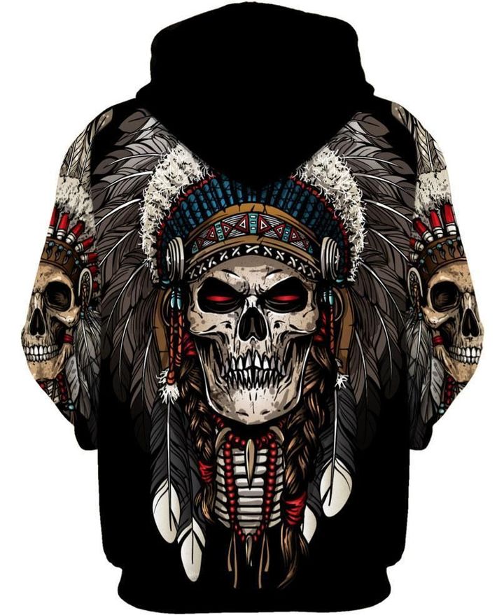 Native American Skull MP689 - Amaze Style™-Apparel