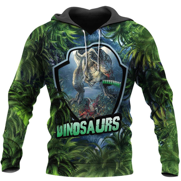 DINOSAURS 3D ALL OVER PRINTED SHIRTS MP903-Apparel-MP-Hoodie-S-Vibe Cosy™