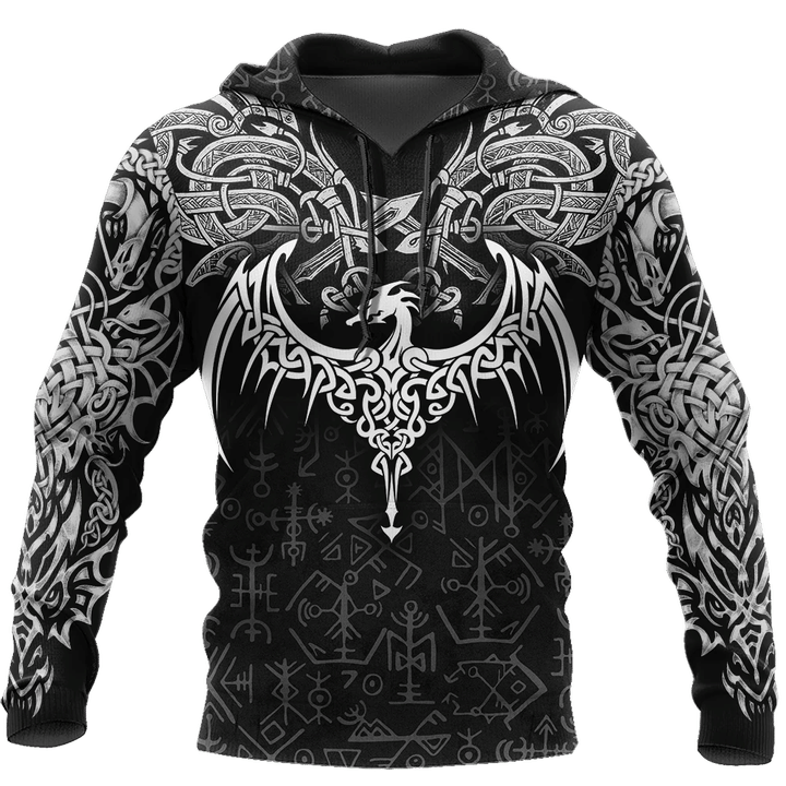 Celtic Dragon Tattoo Art 3D All Over Printed Shirts Hoodie AZ040101-Apparel-MP-Hoodie-S-Vibe Cosy™