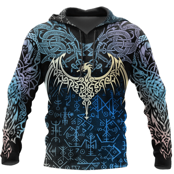 Celtic Dragon Tattoo Art 3D All Over Printed Shirts Hoodie AZ040102-Apparel-MP-Hoodie-S-Vibe Cosy™