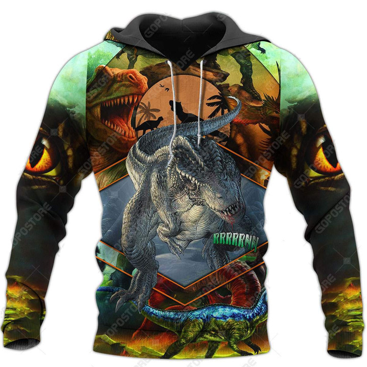 COOL DINOSAUR 3D ALL OVER PRINTED SHIRTS MP905-Apparel-MP-Hoodie-S-Vibe Cosy™