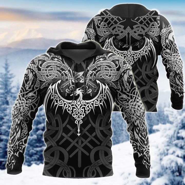 Celtic Dragon Tattoo Art 3D All Over Printed Shirts Hoodie AZ020102-Apparel-MP-Hoodie-S-Vibe Cosy™
