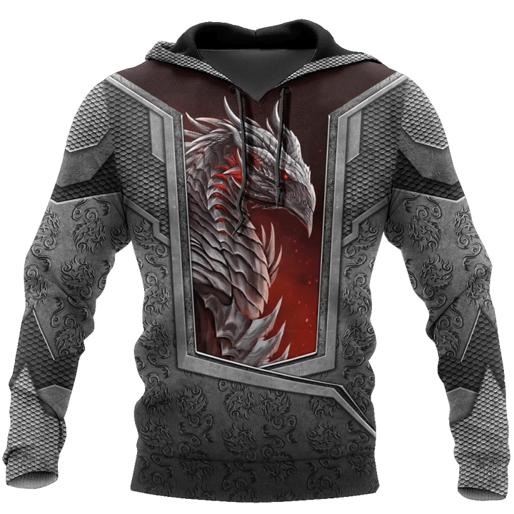 3D Tattoo and Dungeon Dragon Hoodie HAC020109-Apparel-NM-Hoodie-S-Vibe Cosy™