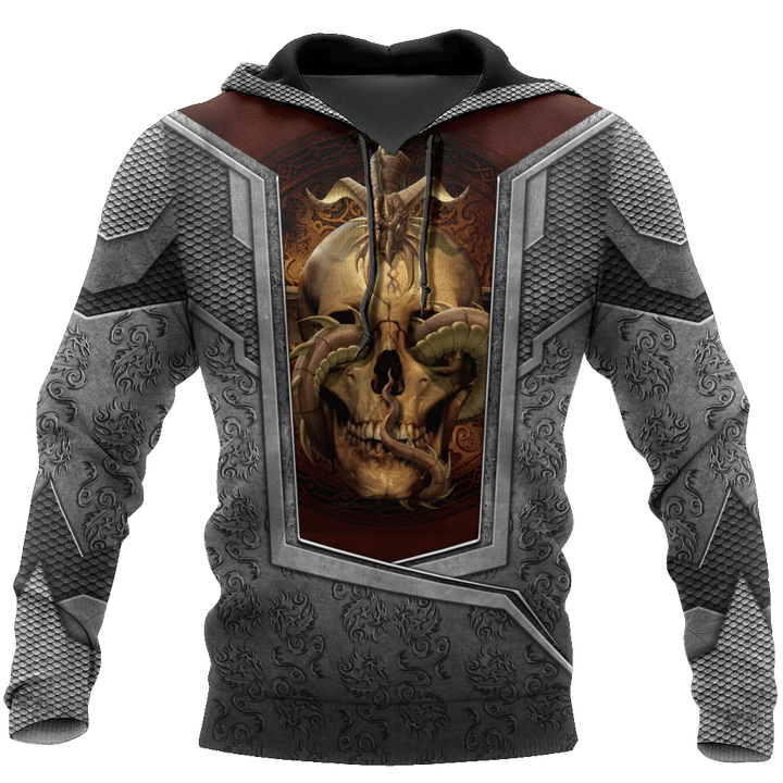 3D Tattoo and Dungeon Dragon Hoodie HAC020113-Apparel-NM-Hoodie-S-Vibe Cosy™