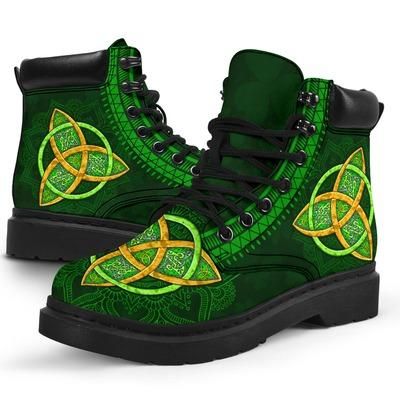 Irish Saint Patrick's Day Shamrock All Season Boots NM030307-Apparel-NM-US5 (EU38)-MEN'S ALL SEASON BOOTS-Vibe Cosy™