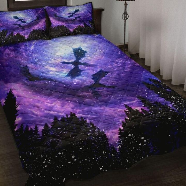 Galaxy Dragon Art Quilt Bedding Set NM20042503-Quilt-NM-Queen-Vibe Cosy™