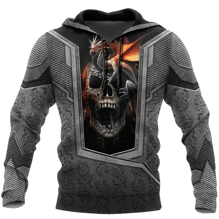 3D Tattoo and Dungeon Dragon Hoodie HAC020112-Apparel-NM-Hoodie-S-Vibe Cosy™