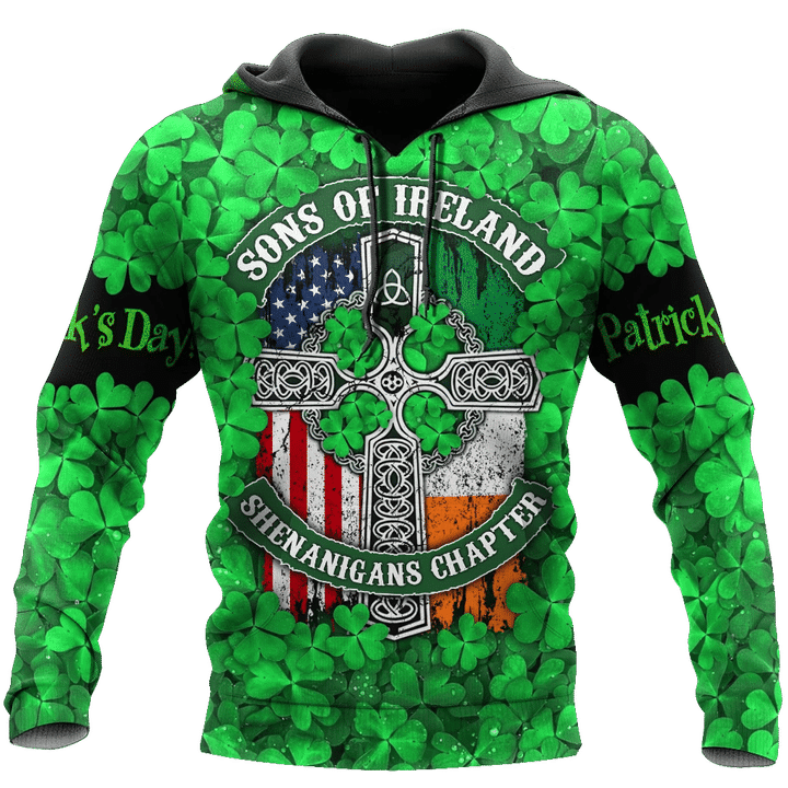 Happy St Patrick's Day Irish Hoodie T-Shirt Sweatshirt for Men and Women Pi170203-Apparel-NM-Hoodie-S-Vibe Cosy™