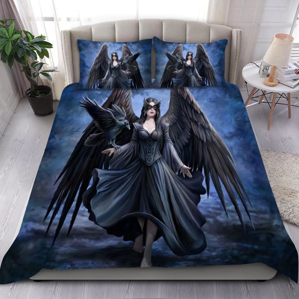 Angel & Demon Gothic Art Bedding Set HAC110702-NM-Bedding Set-NM-Twin-Vibe Cosy™