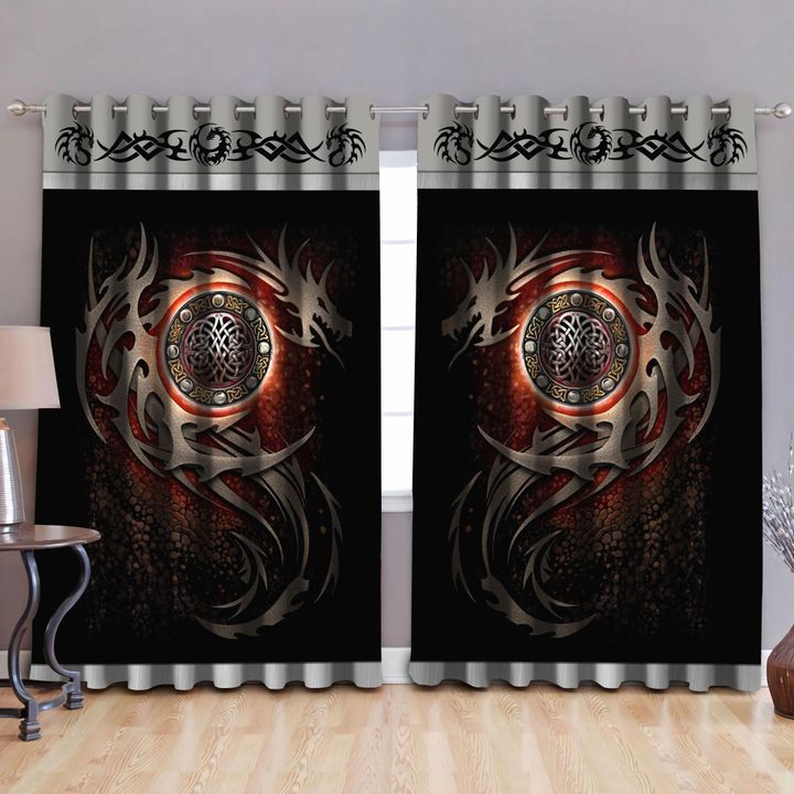 Dragon Art Blackout Thermal Grommet Window Curtains Pi210501-NM-Curtains-NM-52'' x 63''-Vibe Cosy™
