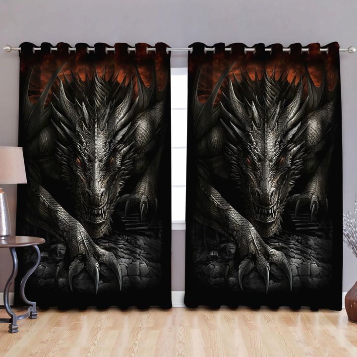 Dragon Art Blackout Thermal Grommet Window Curtains Pi210503-NM-Curtains-NM-52'' x 63''-Vibe Cosy™