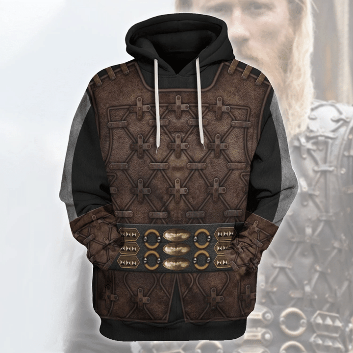 Gearhomies Unisex Hoodie Jark Borg Vikings Historical 3D Apparel