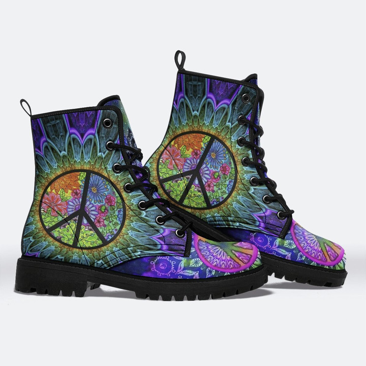 Trippy Hippie Leather Boots
