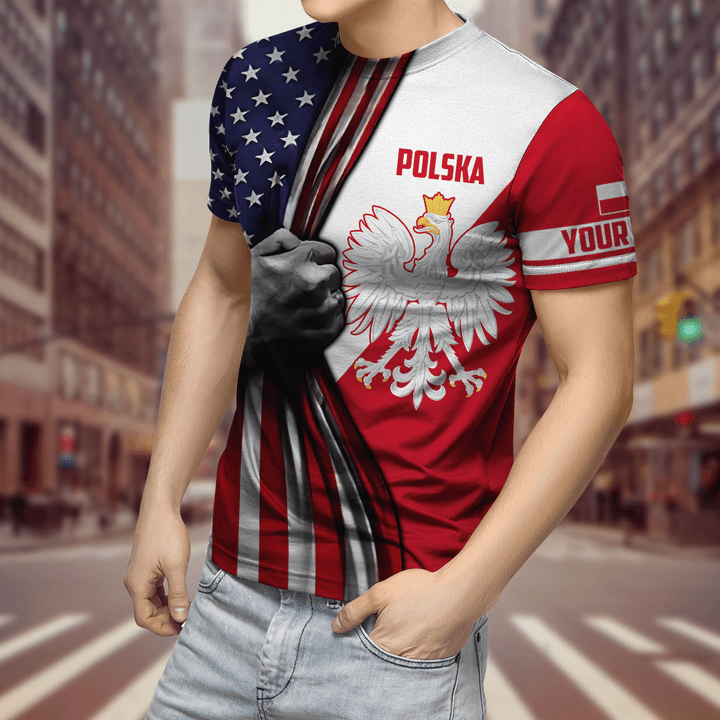 Personalized Polska American 3D All Over Printed Unisex Hoodie