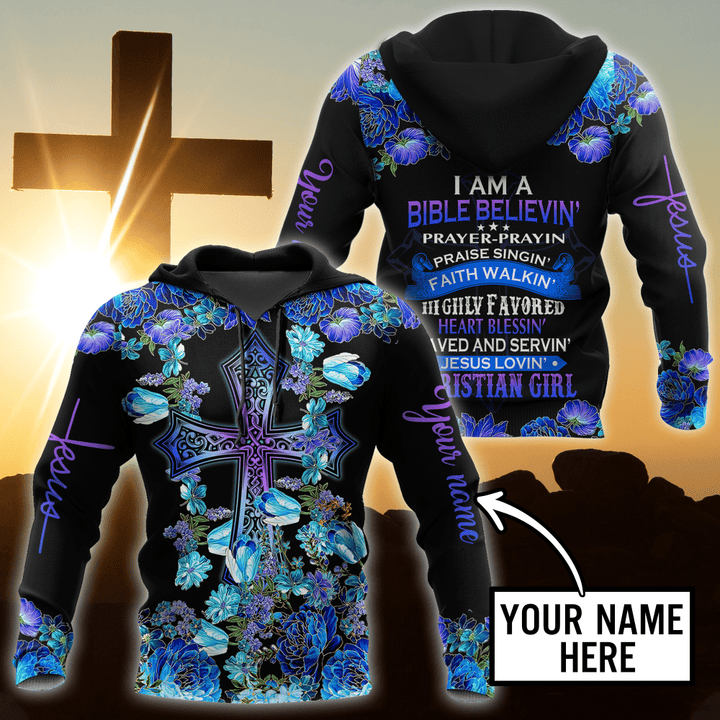 Premium Christian Jesus Personalized Name 3D All Over Printed For Women Shirts - Amaze Style™-Apparel