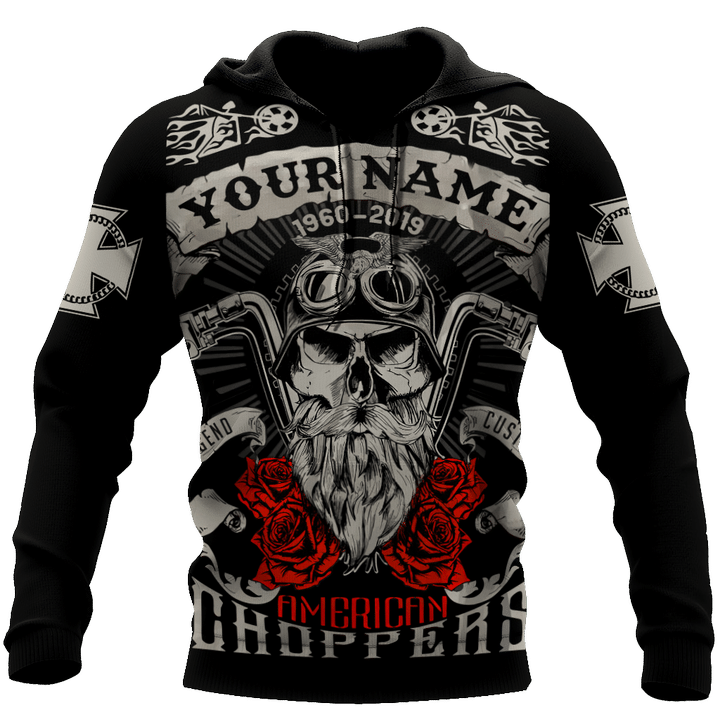 Customize Name Motorcycle Racing 3D All Over Printed Unisex Shirts American Choppers