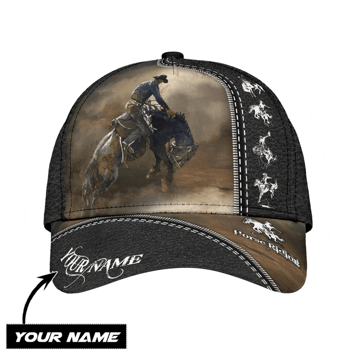 Personalized Name Rodeo Classic Cap Horse Riding Art