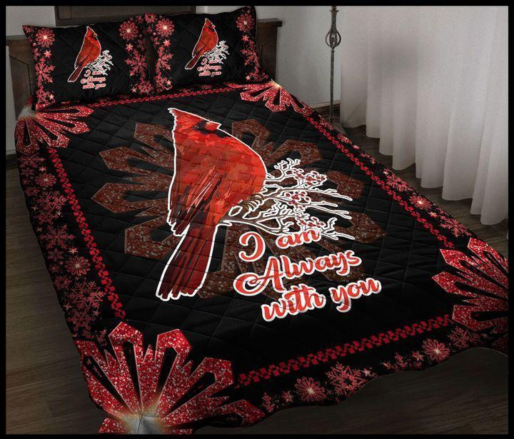 Cardinal Bird Quilt Bedding Set