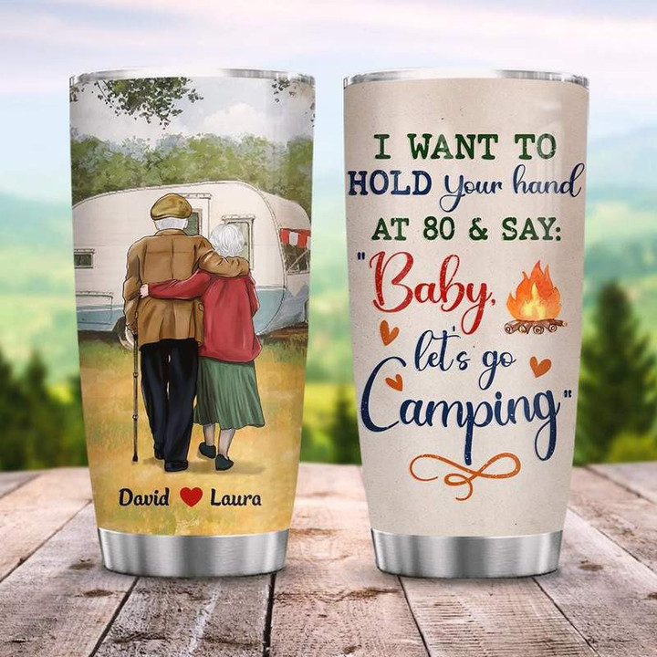 Camping Couple Beebuble Stainless Steel Tumbler